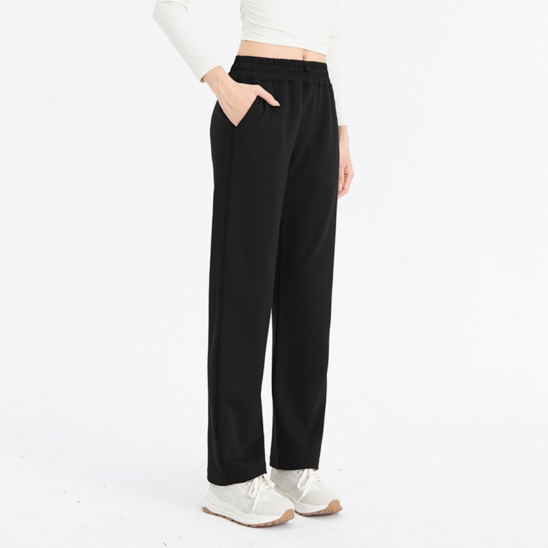 Women's Softstreme Pants Casual Straight Trousers Autumn and Winter Loose Outdoor Drawstring Straight Trousers Pant leg not open