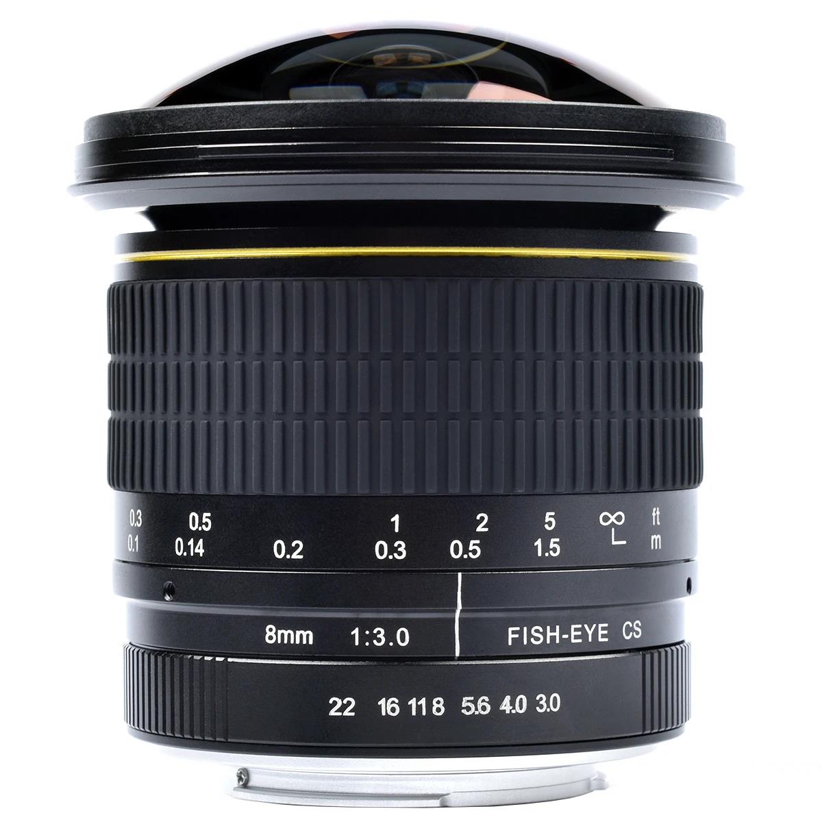 8mm f3.0 Ultra Wide Angle Fisheye Lens for Canon EOS EF Mount APS-C Cameras EOS 70D 77D 80D 550D 650D 750D 80D 1100D Rebel T7i T6i T6s T6 T5i T5 T4i T