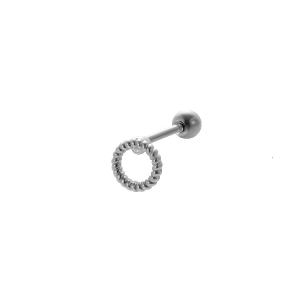 Flower Moon Star Charms Barbell Ball Earring Studs Surgical Stainless Steel Earrings Bling Cubic Zirconia Pentagram Butterfly Piercing Body Wolf Tide 