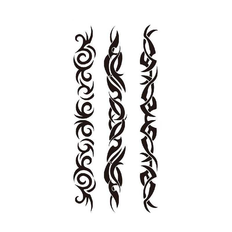 English Tattoo Sticker Feather, Red Lip Totem, Arm Circle Set, Simulated Waterproof