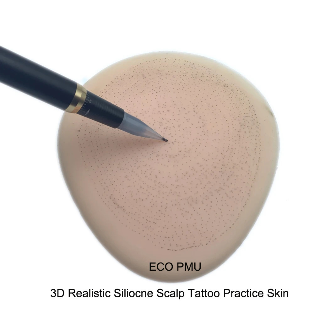 Arrival 3D Realistic Silicone Scalp Micropigmentation Tattoo Practice SKin 240103