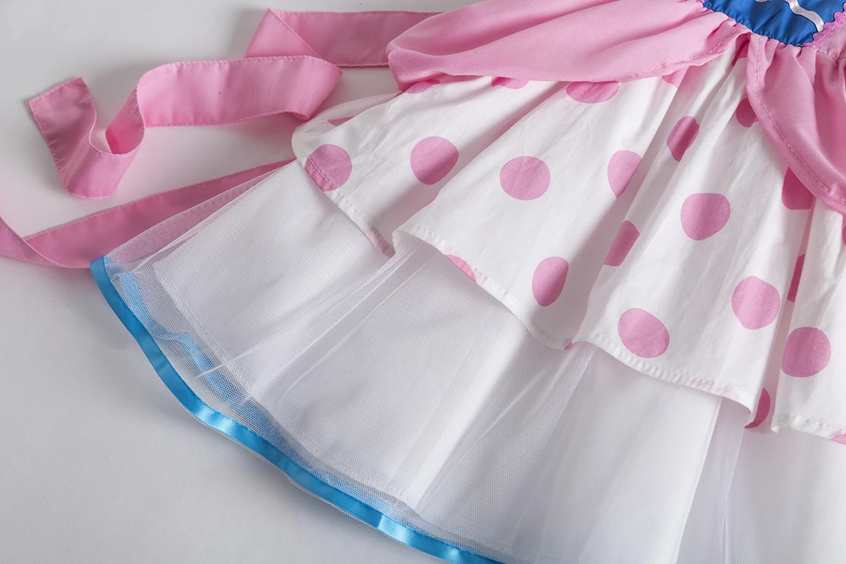 bo peep costume Tutu Dresses Forky Sheriff Buzz lightyear Cowboy Cowgirl Girls Dress Girl Bo Peep Costume with hat 240104