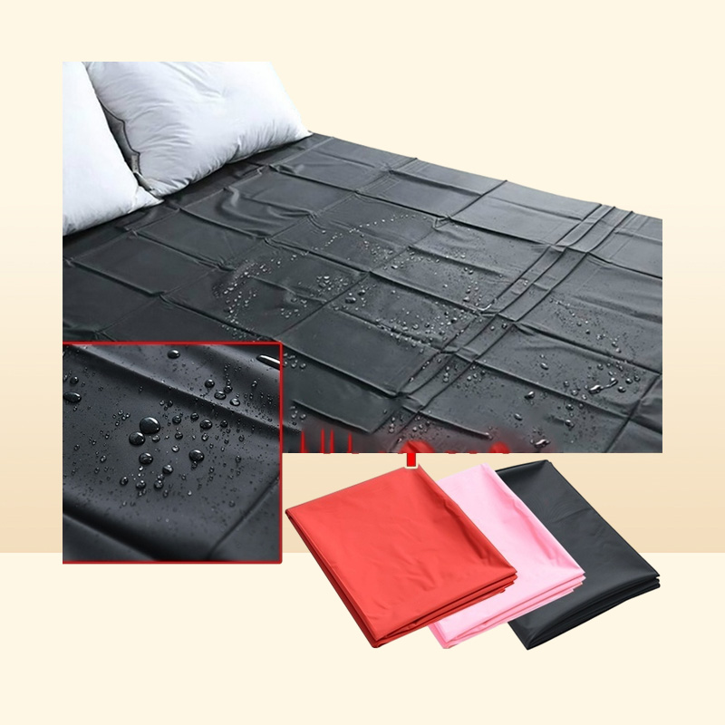 Waterproof Bed Sheet PVC Plastic Adult Sex Sexy Game Hypoallergenic Mattress Cover Full Queen King Bedding 2207081204991