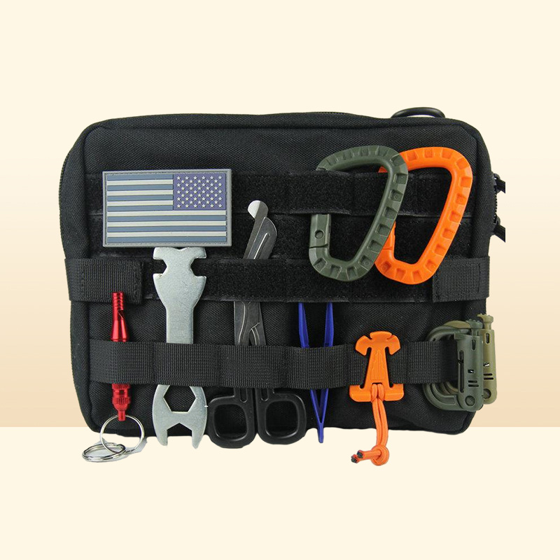 Outdoor Gadgets Pouch Bag Tactical Emergency Pack Camping Hunting Accessories Utility Multi-tool Kit
