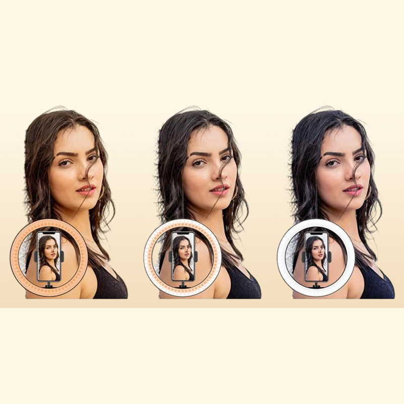 Flash Heads 26 Cm LED Ring Light With 100 Tripod Stand For Youtube Studio Camera Selfies Video Live Fill Lamp Pography Lighting