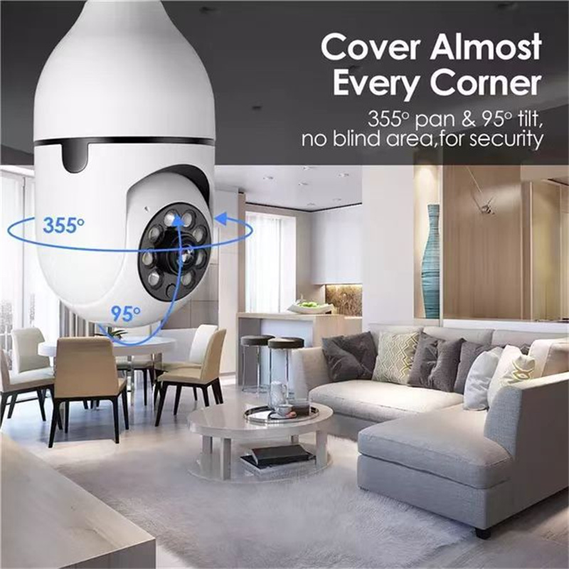 E27 IP Bulb Camera WiFi Baby Monitor 1080P Mini Indoor CCTV Security AI Tracking Audio Video Surveillance Camera Smart Home With Retail Box