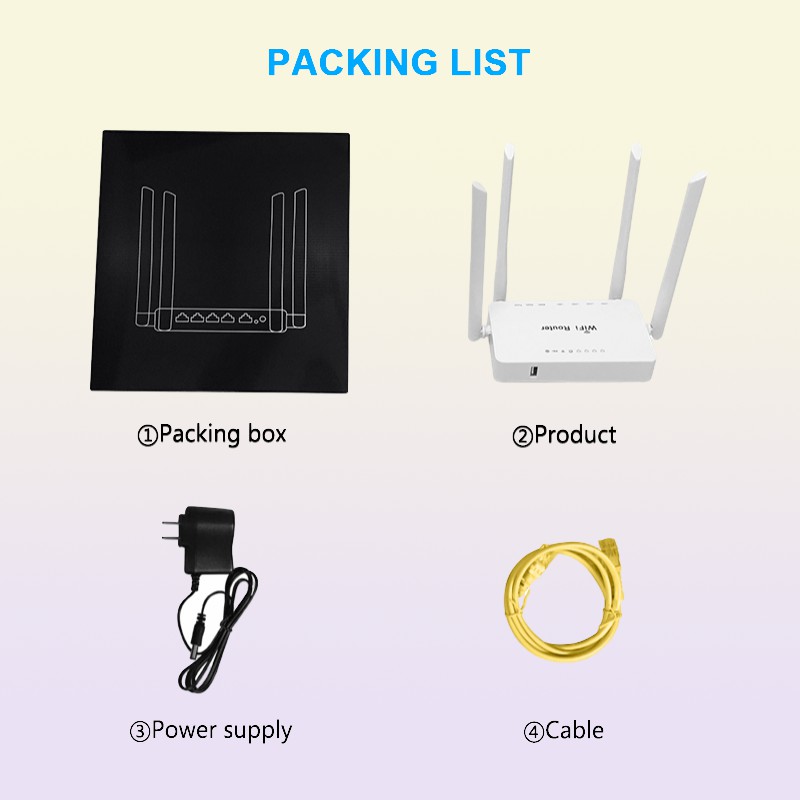 Routers WE1626 Long Range Indoor Wireless Network 12V 1A Plug USB Port And External Antennas MT7620N openVPN 300Mbps WiFi 221103