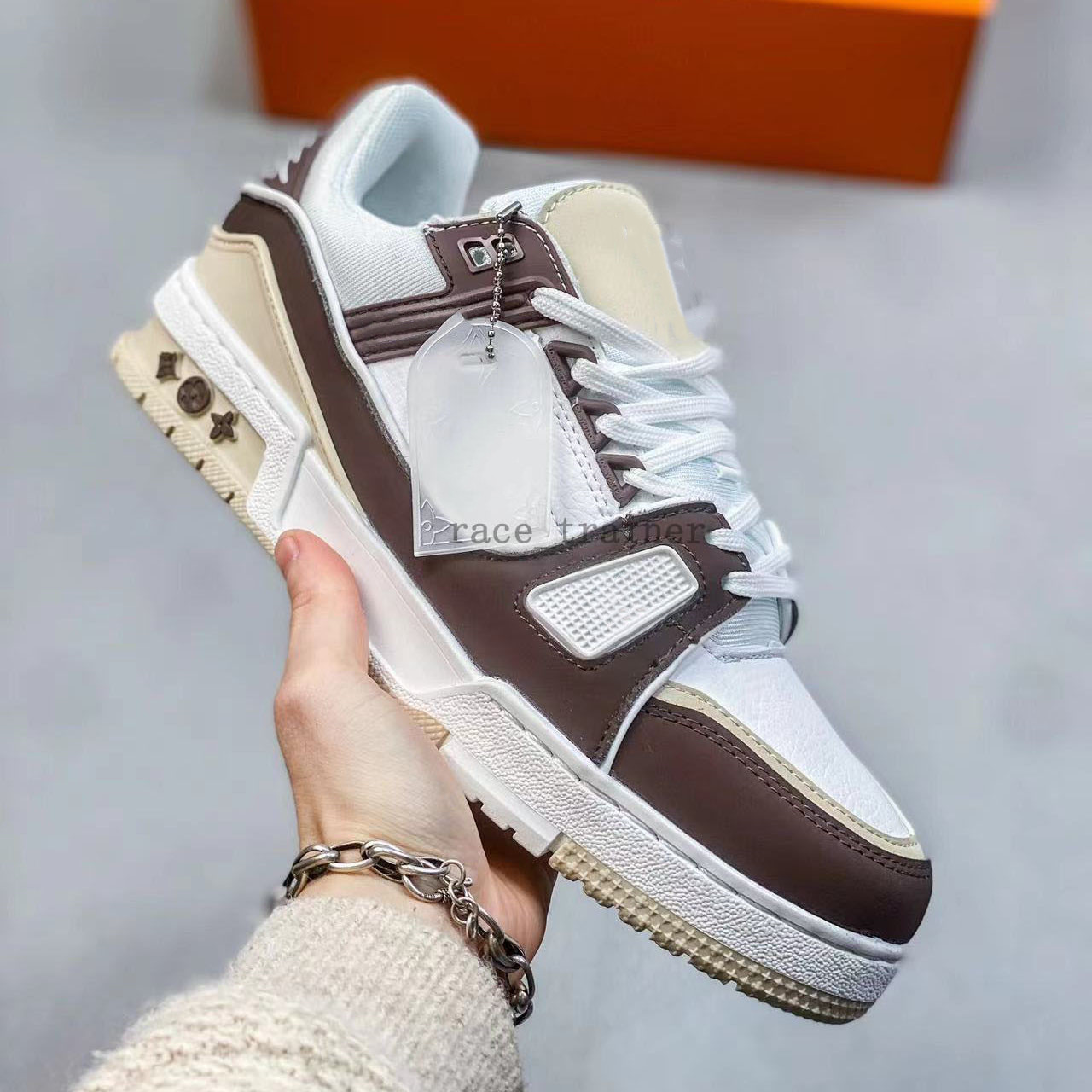 Designer Sneaker Virgil Trainer Casual Shoes Calfskin Leather Abloh White Green Red Blue Letter Overlays Platform Low Sneakers Size 36-45 06