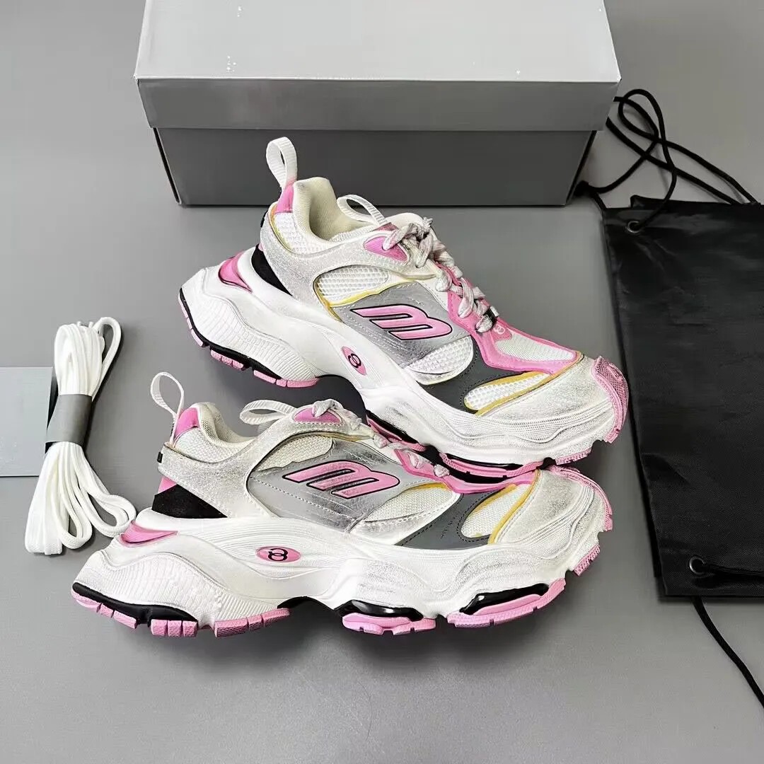 Couple Outdoor Sports 6XL Sneaker Shoes Mesh Polyurethane Polyester Trainers Retro Casual Walking Rubber Sole EVA High Quality Runner Trainers