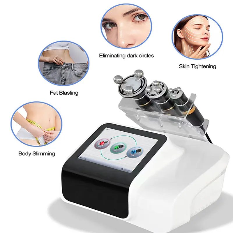 360 RF Massager Body Slimming 3 In 1 Machine Face Lifting Skin Tightening Wrinkle Removal Roller 360 Degree Rotating RF