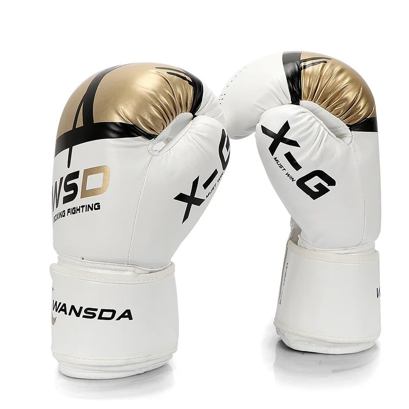 Men Women PU Kick Boxing Gloves Karate Muay Thai Free Fight MMA Sanda Training Adults Kids Sparring Equipment 240104