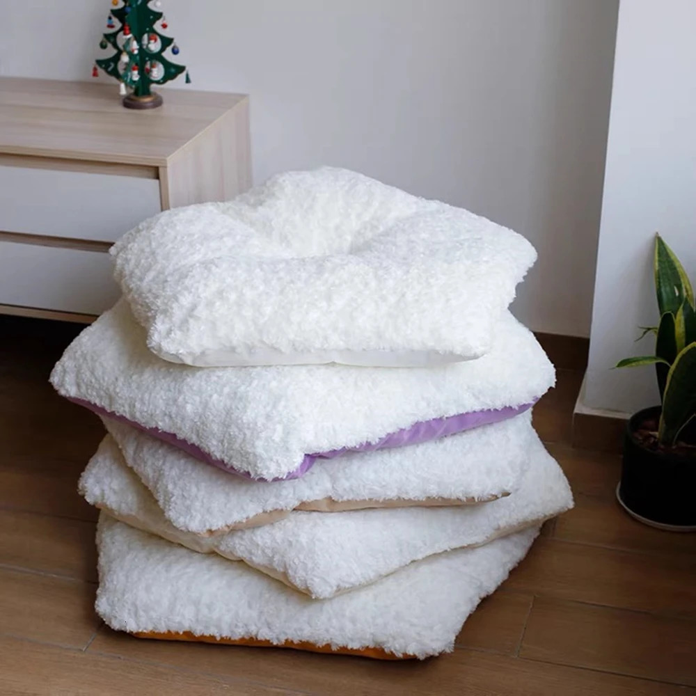 Pet Cat Tent Dog House Bed with Thick Cushion for Cats Dogs Deep Sleeping Indoor Canvas Soft Indian Puppy Teepee Pet Supplies 240103