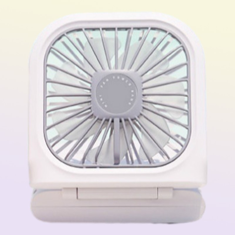 Fans Hanging Neck Fans Mini Portable Folding USB Small Fan Mute Power Bank Portable Handheld Desktop Multi Function Charge Fan 220
