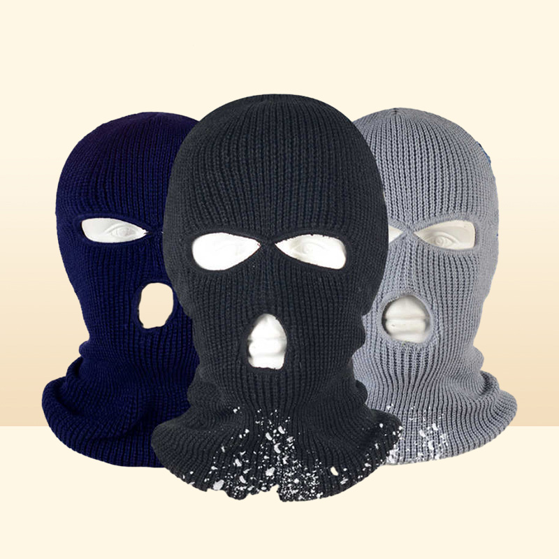 Cycling Caps Masks Dome Cameras Outdoor Balaclavas Full Face Cover Mask Warm Mask Autumn Robber Cool Knitted Men Head Neck Cycling