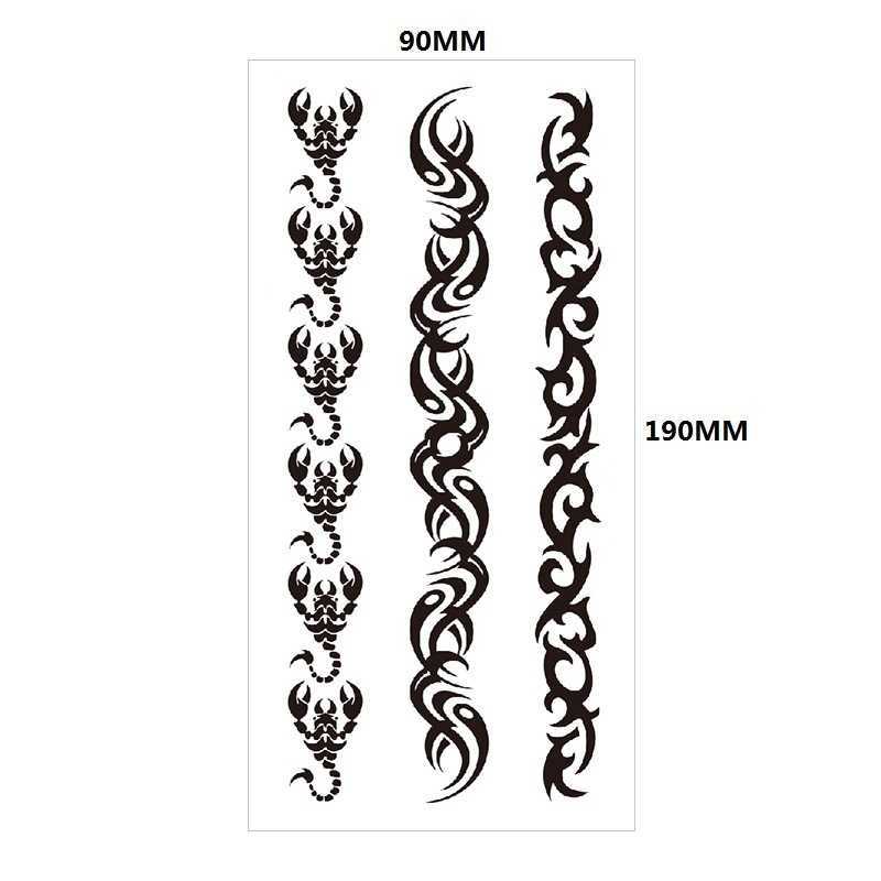English Tattoo Sticker Feather, Red Lip Totem, Arm Circle Set, Simulated Waterproof