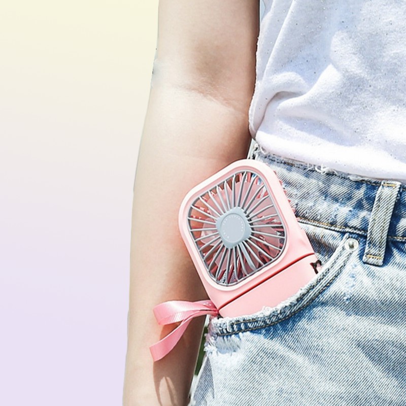 Fans Hanging Neck Fans Mini Portable Folding USB Small Fan Mute Power Bank Portable Handheld Desktop Multi Function Charge Fan 220