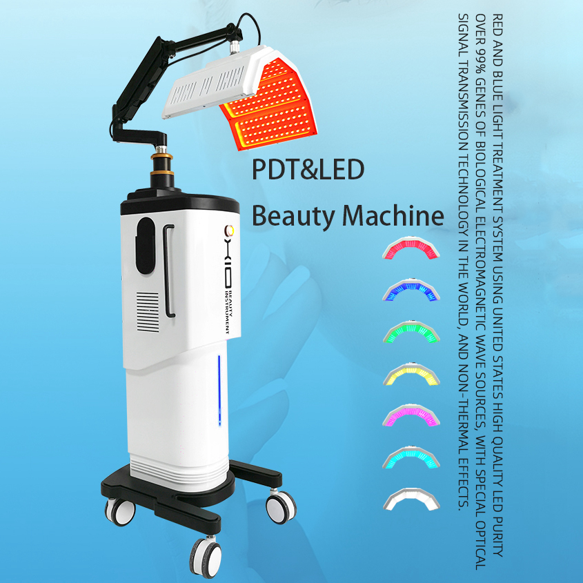 Facial Photon Beauty 7 Colors Photodynamic Bio-Light Collagen Rebuilding Smoothing Fine Line Remove Acne Treatment Salon