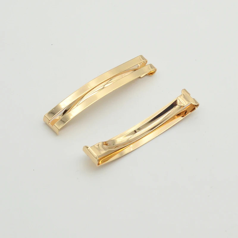 20PCS Silver 6cm 2.35 Flat Double Bars Metal Hair Barrettes Snap Hair Clips For Kids Hair Bows Lead Free Nickle free 240103