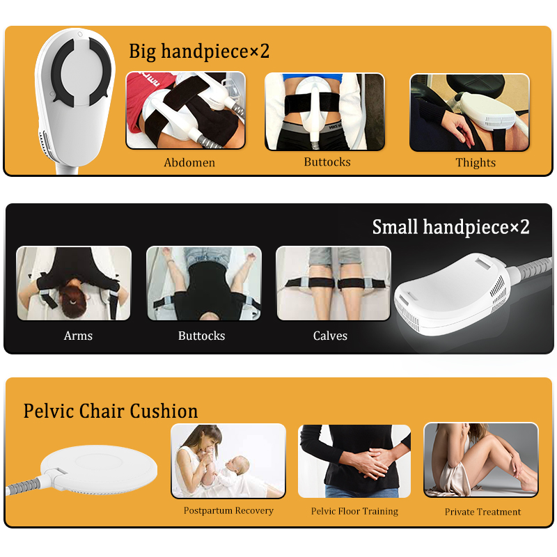 salon use Muscle stimulator HIEMT tesla shape ems body contouring machine 3 years free warranty