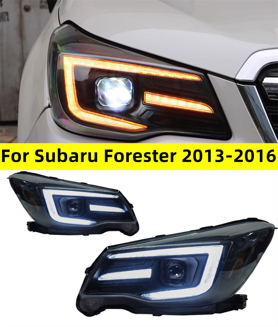 Head Lamp For Subaru Forester Headlights 2013-20 16 Upgrade Styling LED Daytime Lights DRL Turn Signal High Beam