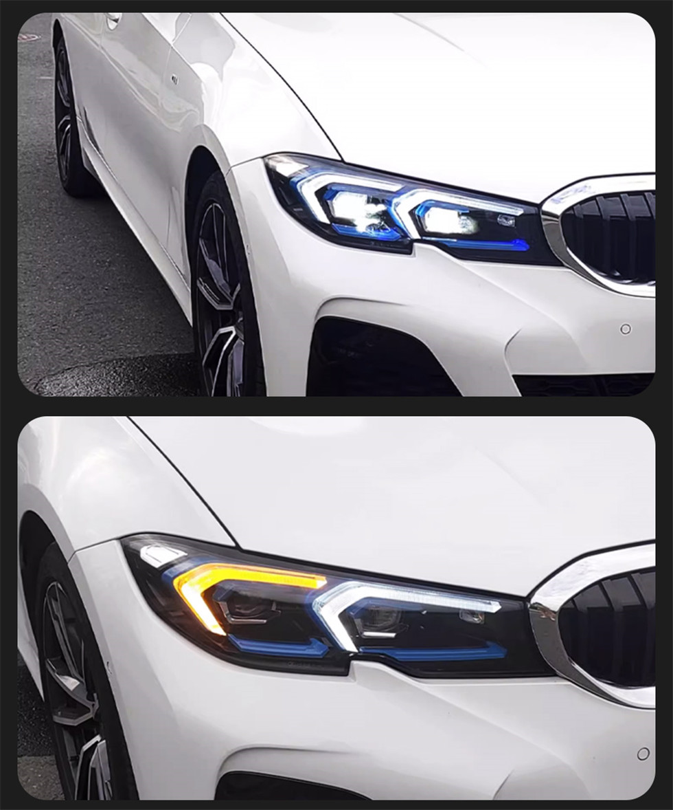 Headlight For 3 Series G20 20 19-20 21 Head Lights Laser Style Turn Signal Lamp LCI Replacement DRL Daytime Lights