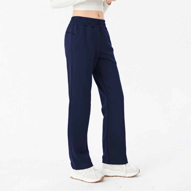 Women's Softstreme Pants Casual Straight Trousers Autumn and Winter Loose Outdoor Drawstring Straight Trousers Pant leg not open