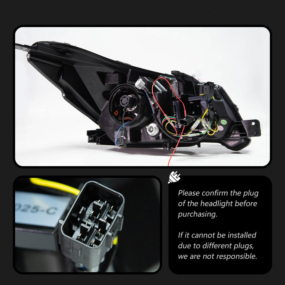 Head Lamp For Subaru Forester Headlights 2013-20 16 Upgrade Styling LED Daytime Lights DRL Turn Signal High Beam