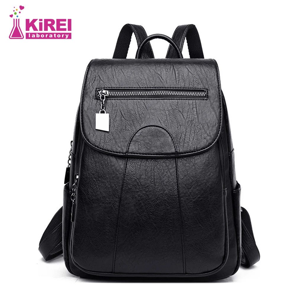 Sell womens largecapacity soft leather backpack antitheft travel bag outing mom girl storage Shcool 240103