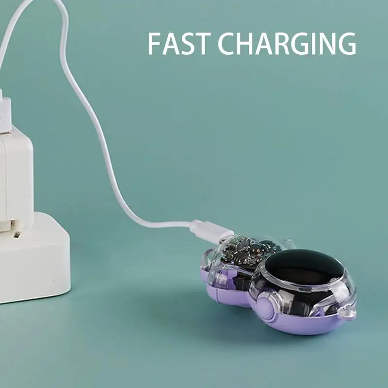 1500mAh Cute Astronaut Mini Power Bank Type C Portable Keychain Fast Direct Charging Transparent Astronaut Power Bank Charger
