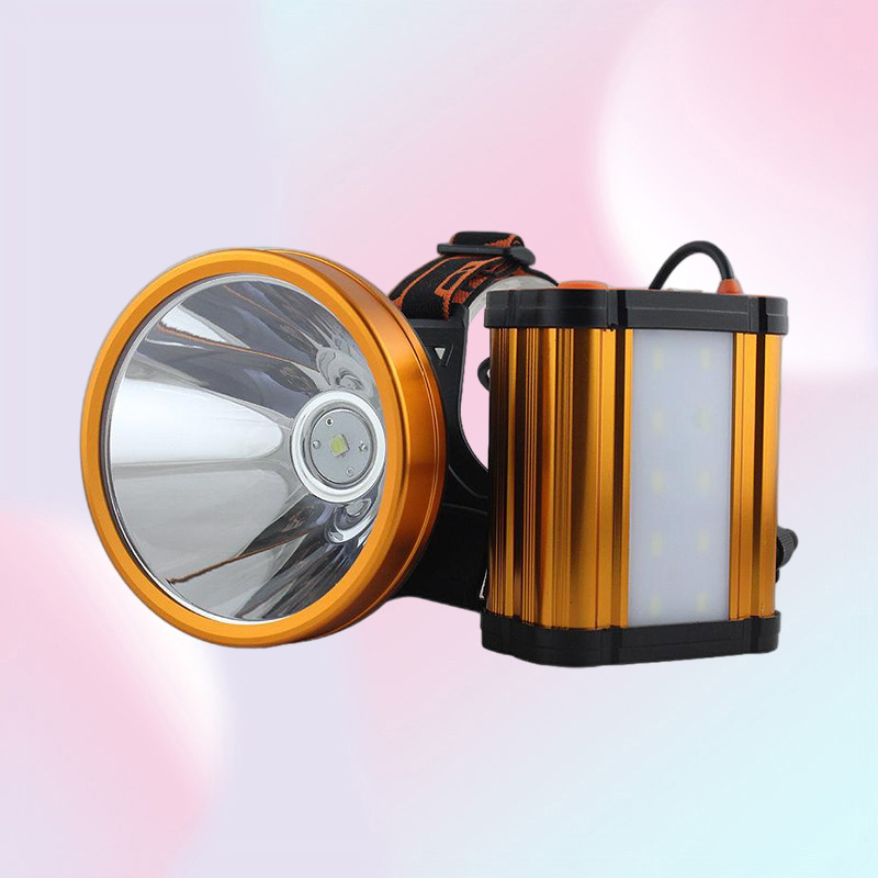 Headlamps Super Bright Headlight Strong Light Power Bank Waist Hanging HeadMounted Rechargeable Miner39s Lamp Durable