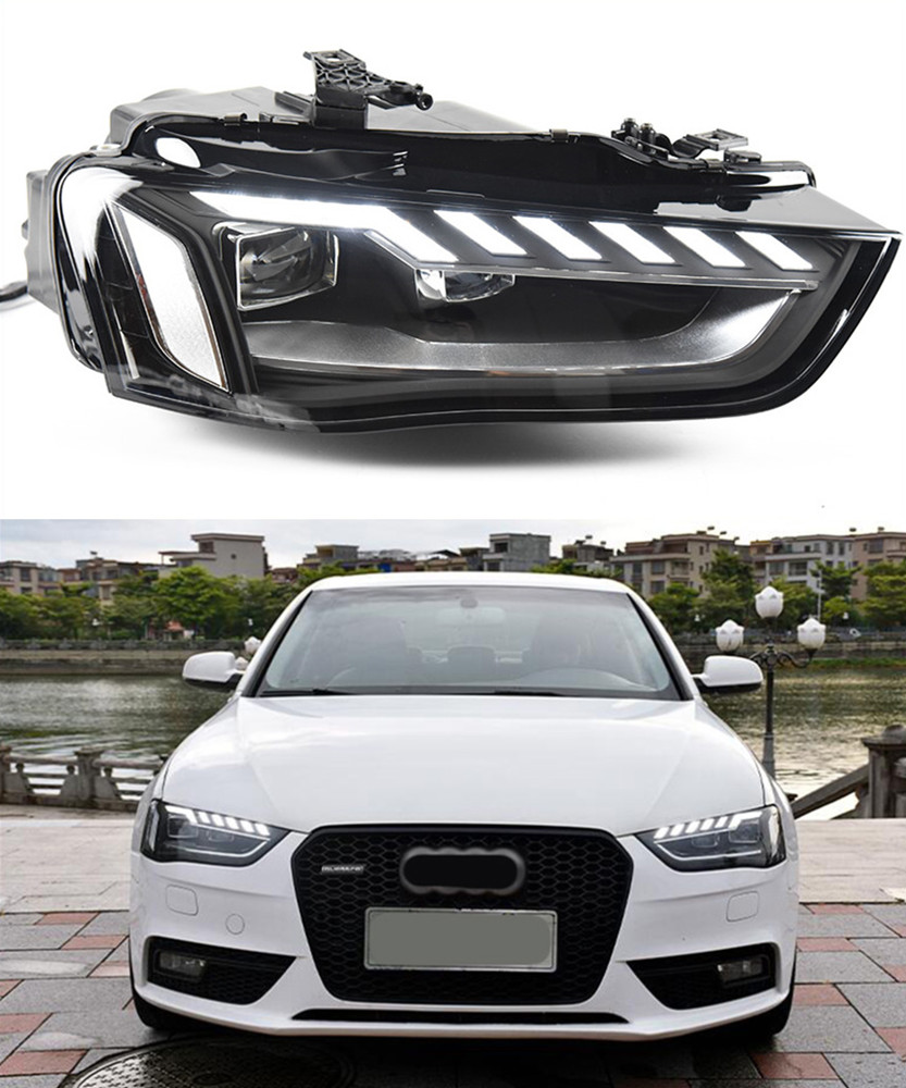 Car Light for Audi A4 RS4 B9 LED Daytime Running 2013-2016 Dynamic Turn Signal Dual Beam Lamp Automotive Accessories