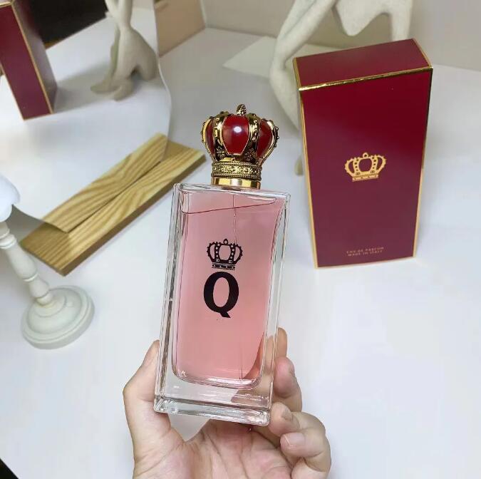 Women Perfume EDP Q And K Crown Light Blue Man Perfume Fragrance for Men 100ml EDP Eau De Parfum Spray Parfum Designer Cologne Perfumes Longer Lasting Smell
