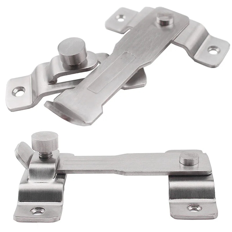 Stainless Steel Spring Door Bolt Wooden Plastic Steel Window Lock Buckle Furniture Cabinet Latch DIY Household Hardware Part