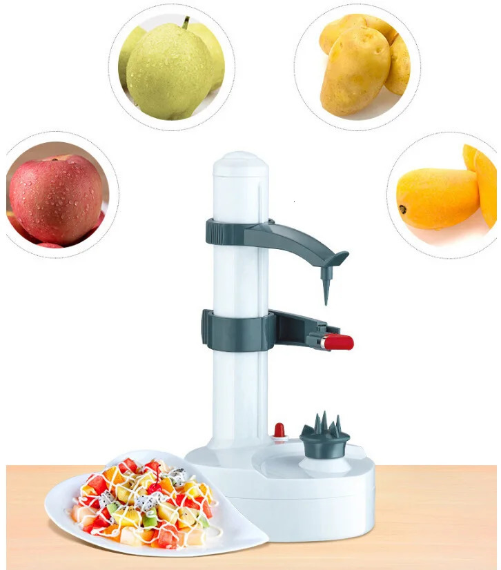 ZK30 Multifunction Electric Peeler For Fruit Vegetables Automatic Stainless Steel Peeler Kitchen Potato Cutter Machine 240105