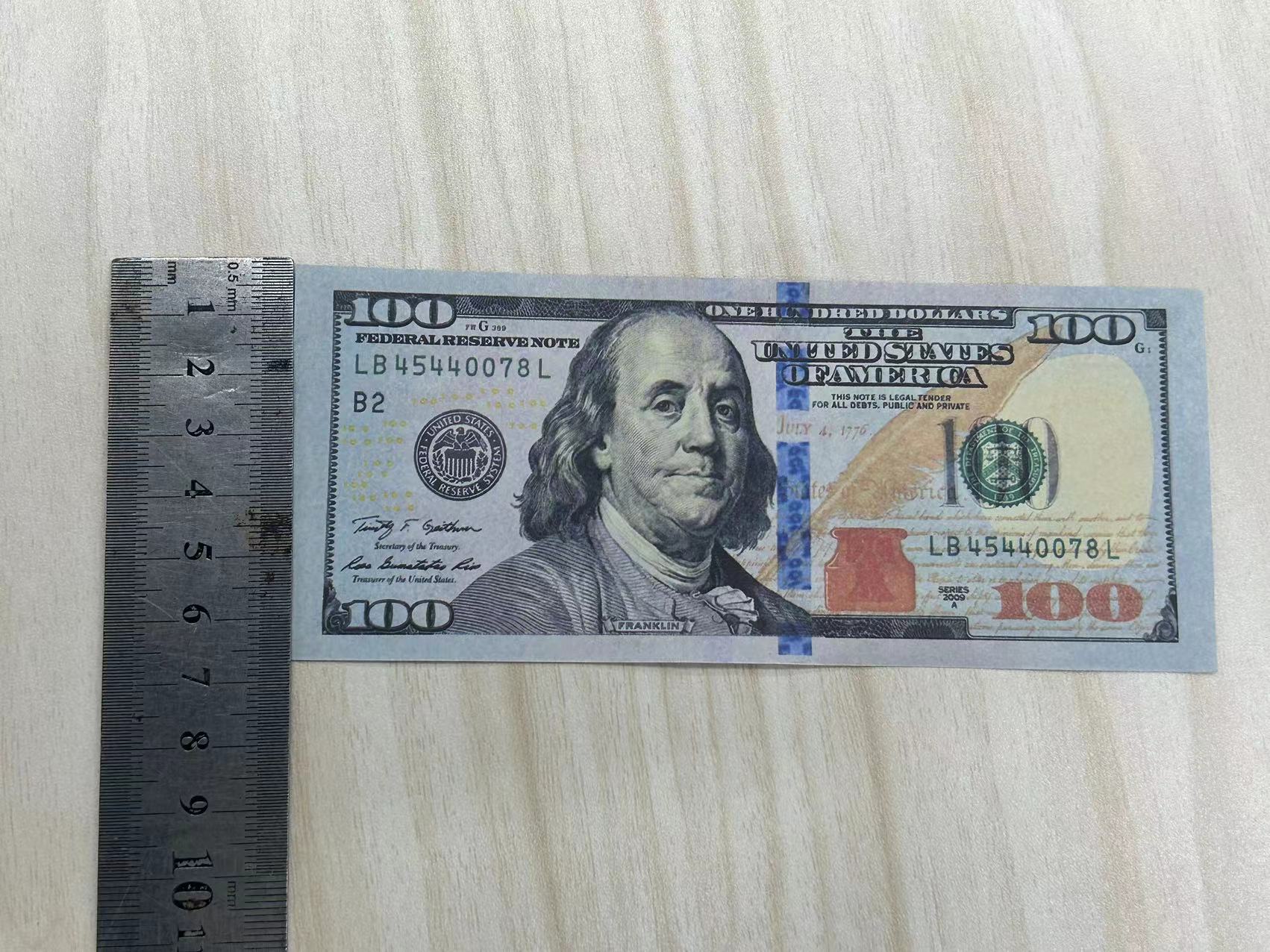 Copy Money Actual Currency Size Paper Pieces/package 100 High Free American Quality Atmosphere Bar 1:2 BEST Party Dollar Supplies Props Pksm b89