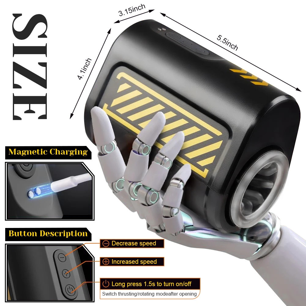 Automatic Masturbator for Men Piston Telescopic Rotation Masturbation Cup Open-ended Silicone Adult Supplies Sex Toy for Men 240105