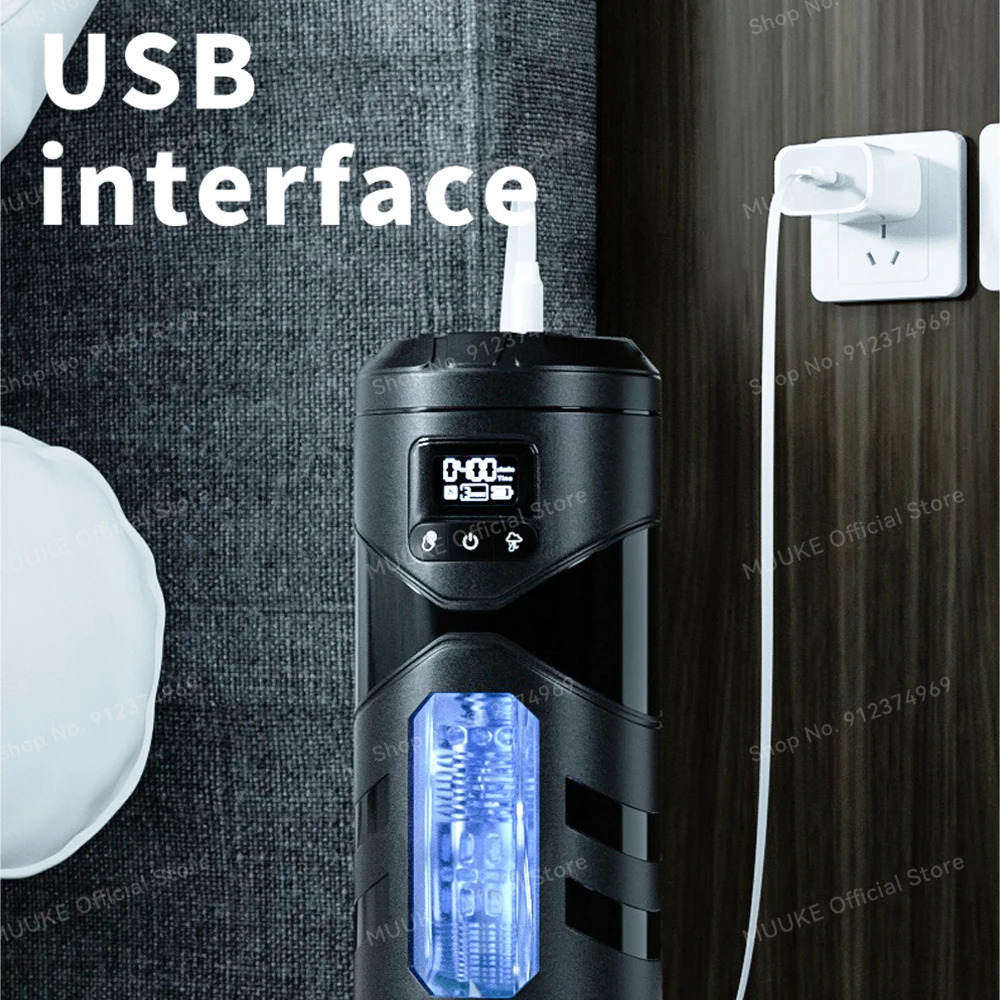 Male Sucking Mastubator Silicone Vagina Vibrator Blowjob Sex Toy Masturbation Cup For Men Machine Adult Goods Tools 240105