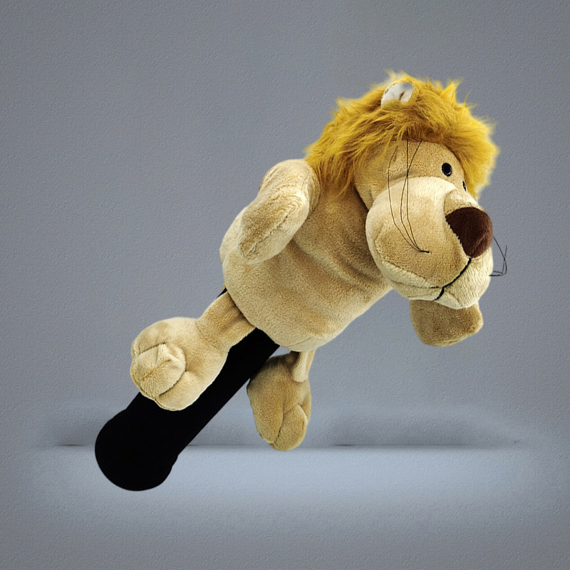 Cartoon Lion Golf Driver Headcover 460cc Animal Head Cover Golf Club Accessories 2 Colors Mascot Novelty Cute Gift 220722