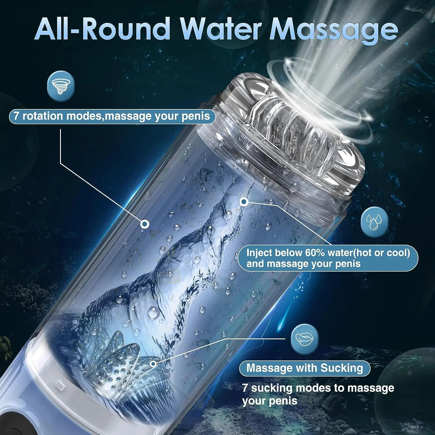 Hannibal Automatic Male Masturbator with Tongue Licking Masturbation Cup Penis Pump Blowjob Sex Toys Adult Toy 240105