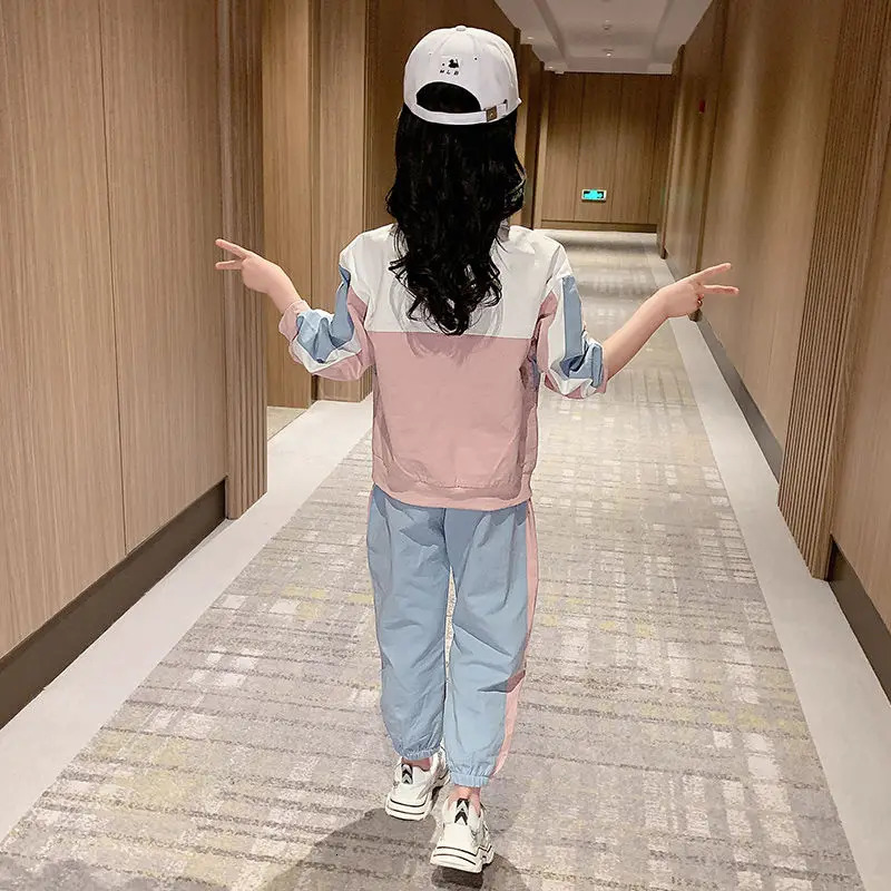 12 Girls Suit 11 Spring Fashion Clothing 10 Girls 9 Baby 8 Fashion Shirt Trousers 2 Piece Set 7 Children's 6 5 4 3 Years Old 240104