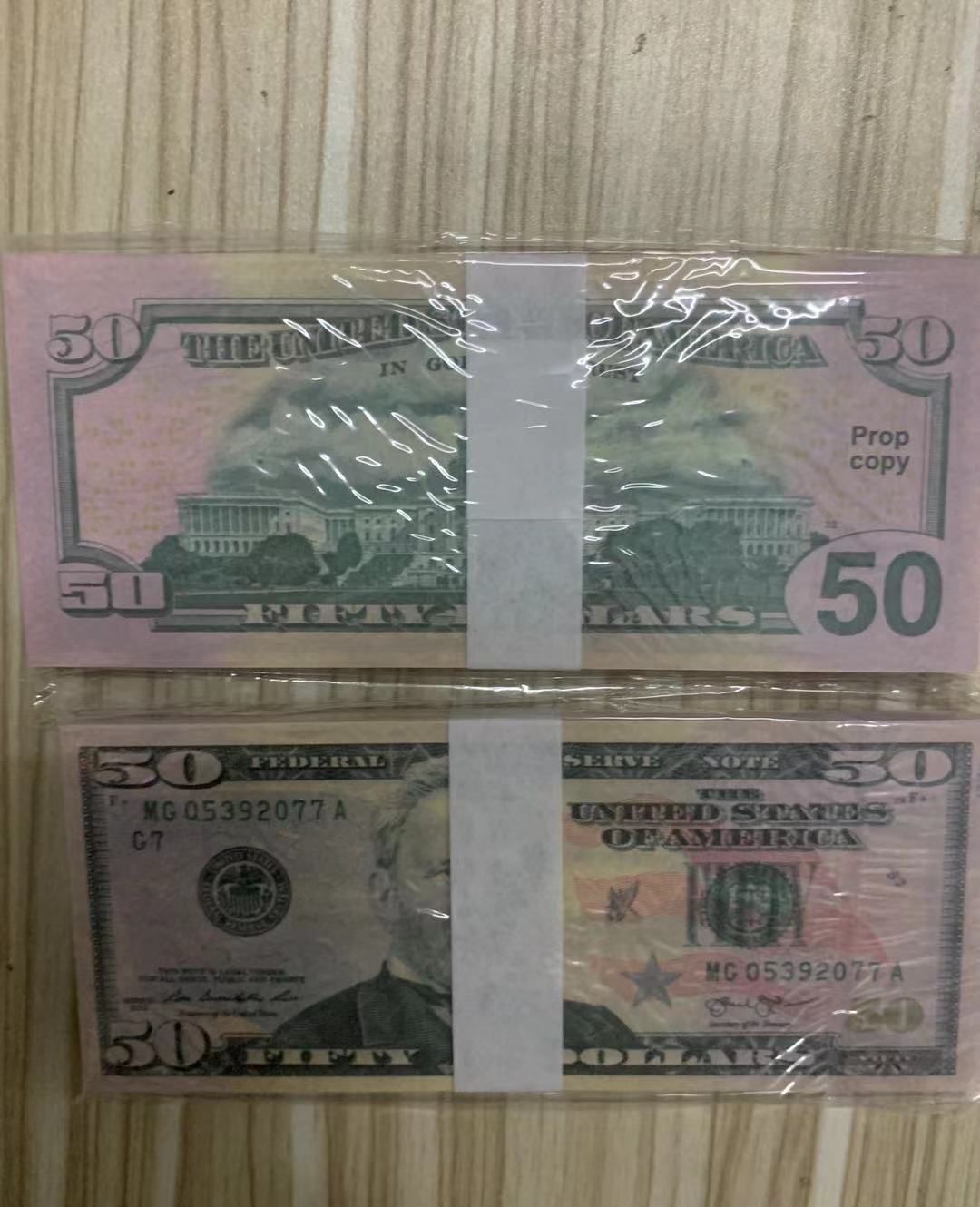 Copy Money Actual 1:2 Size Festive Party Supplies 50% Usa Dollars Prop Movie Banknote Paper Novelty Toys 1 5 Apqmr