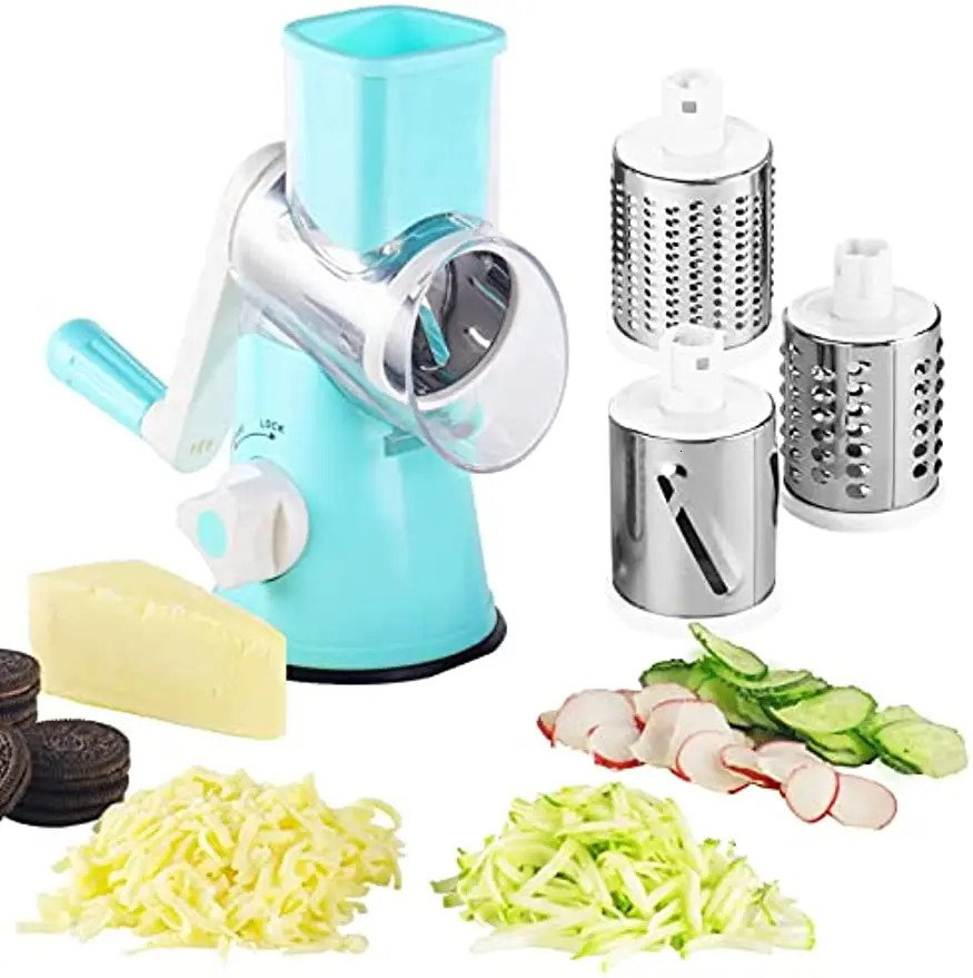 Manual Rotary Vegetable Cutter Cheese Grater Food Fruit Potato Peeler Carrot Shredder Slicer Cutting Chopper Kitchen Tools 240105
