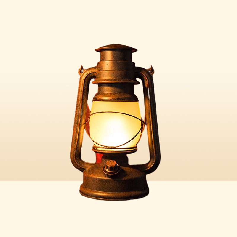 Portable Lanterns Remote Control Vintage Camping Lantern LED Candle Flame Tent Light Battery Operated Kerosene Lamp Table Night