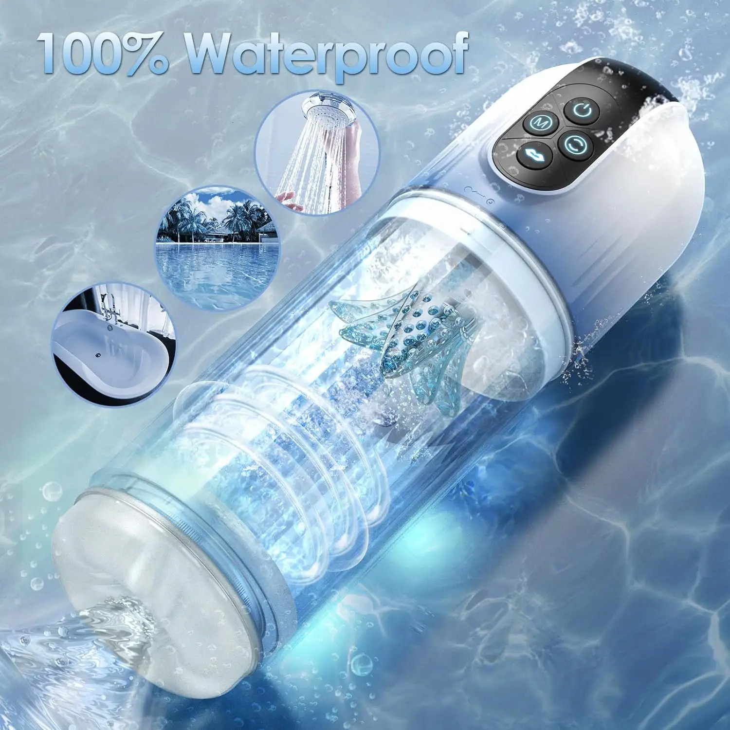 Hannibal Automatic Male Masturbator with Tongue Licking Masturbation Cup Penis Pump Blowjob Sex Toys Adult Toy 240105