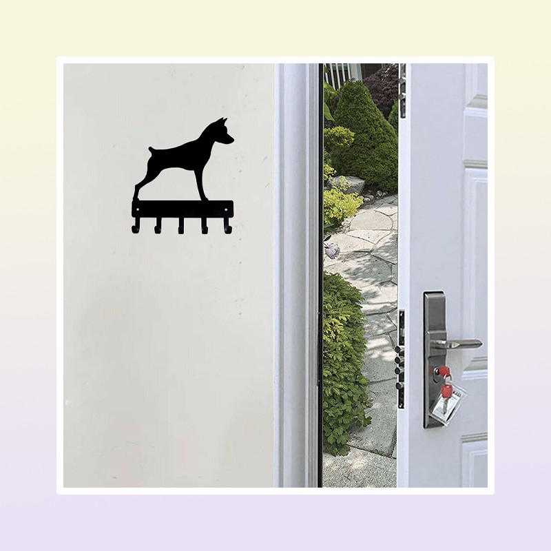 Miniature Pinscher Key Rack Dog Leash Hanger 6 inch9 inch Metal Wall Art4988729
