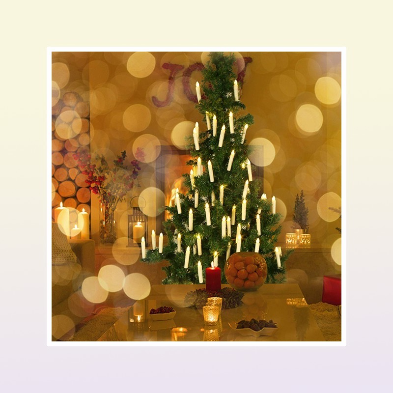 New Years LED Candles Flameless Remote Taper Candles Led Light for Home Dinner Party Christmas Tree Decoration Lamp Y2001091208133