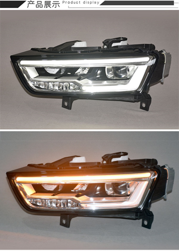Car Head Lamp for Audi Q3 LED Daytime Running Light 2016-2018 Dynamic Turn Signal Headlight Automotive Accessories