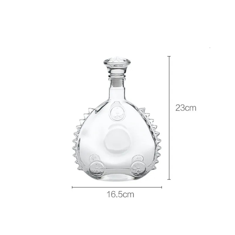 Retro Red Wine Bottle Champagne Glass Whiskey Decanter Water Jug Cocktail Pourer Aerator for Family Bar Transparent Spirits Cup 240104