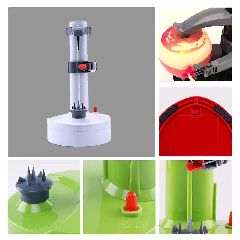 ZK30 Multifunction Electric Peeler For Fruit Vegetables Automatic Stainless Steel Peeler Kitchen Potato Cutter Machine 240105