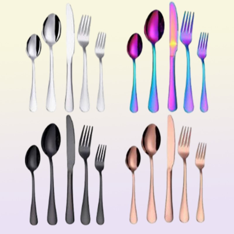 Flatware Sets More Choices 5pcsset 4pcsset Stainless Steel Set Grade Silverware Cutlery Utensils Include Knife Fork SpoonFlatwar7097677